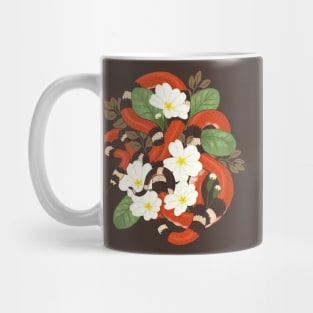 Honduran Milk Snake and Primroses Mug